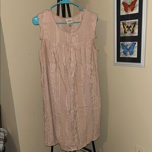 Knox Rose Pink Embellished Tiered Sundress